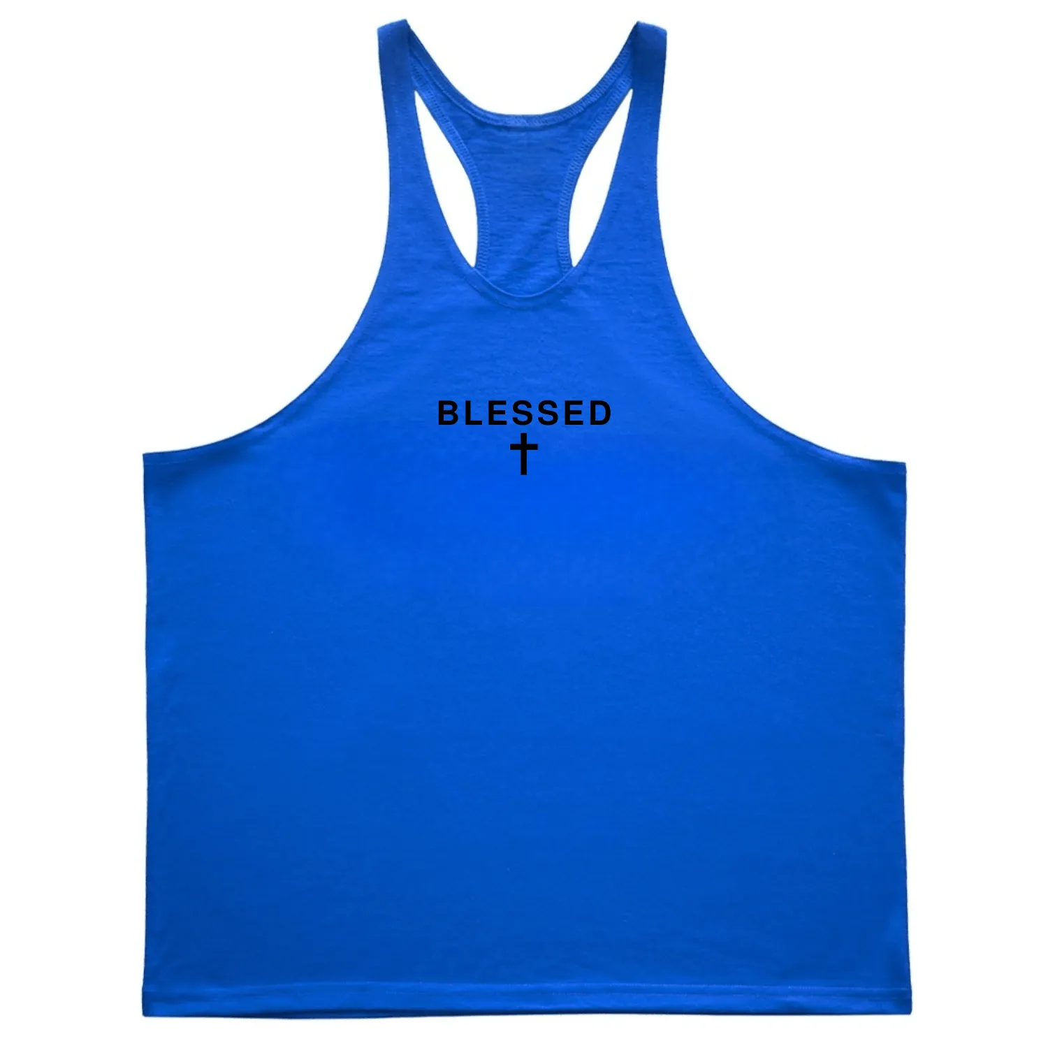 BLESSED Cross Bodybuilding Stringer Tank Tops
