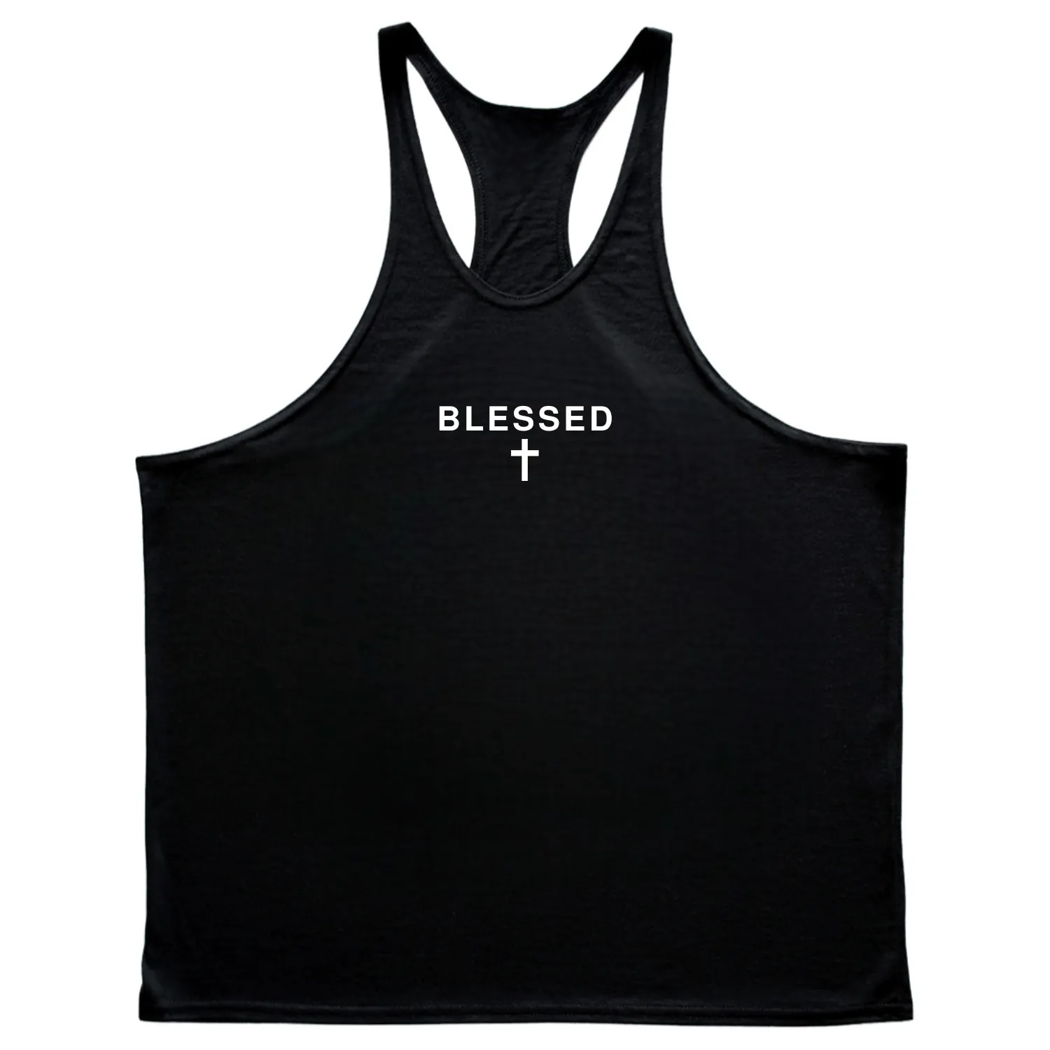 BLESSED Cross Bodybuilding Stringer Tank Tops