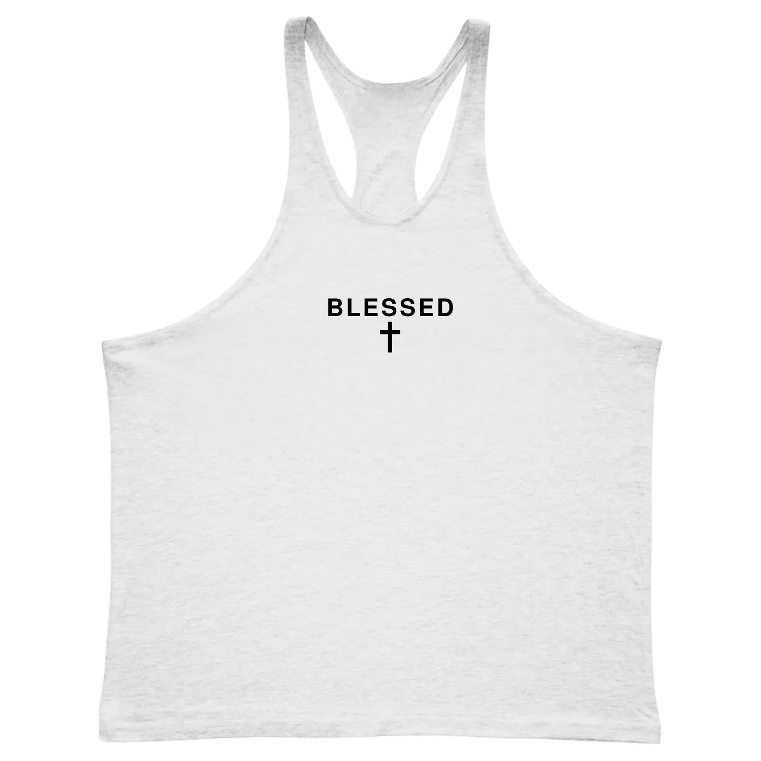 BLESSED Cross Bodybuilding Stringer Tank Tops