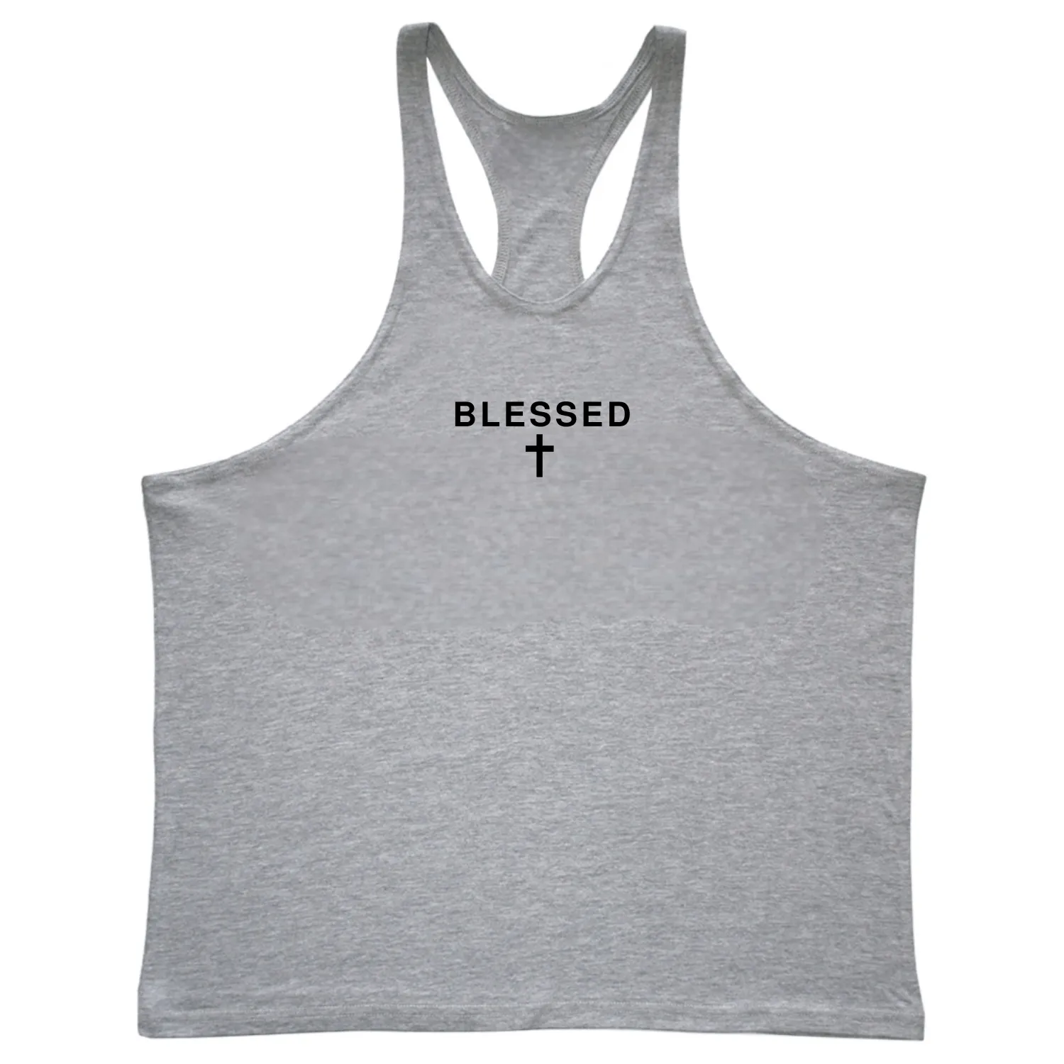 BLESSED Cross Bodybuilding Stringer Tank Tops