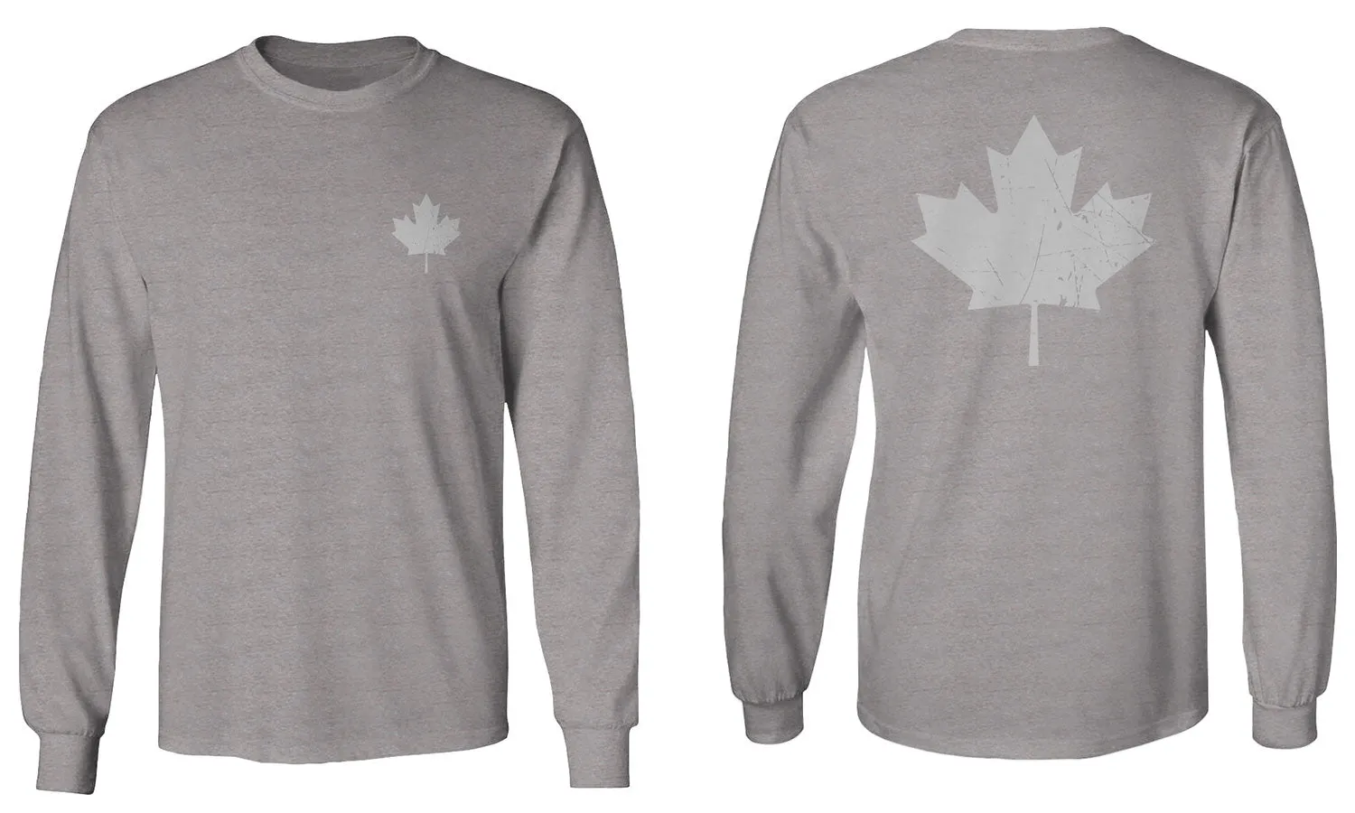 Canadian Maple Leaf Flag Canada Pride Vintage Style mens Long sleeve t shirt