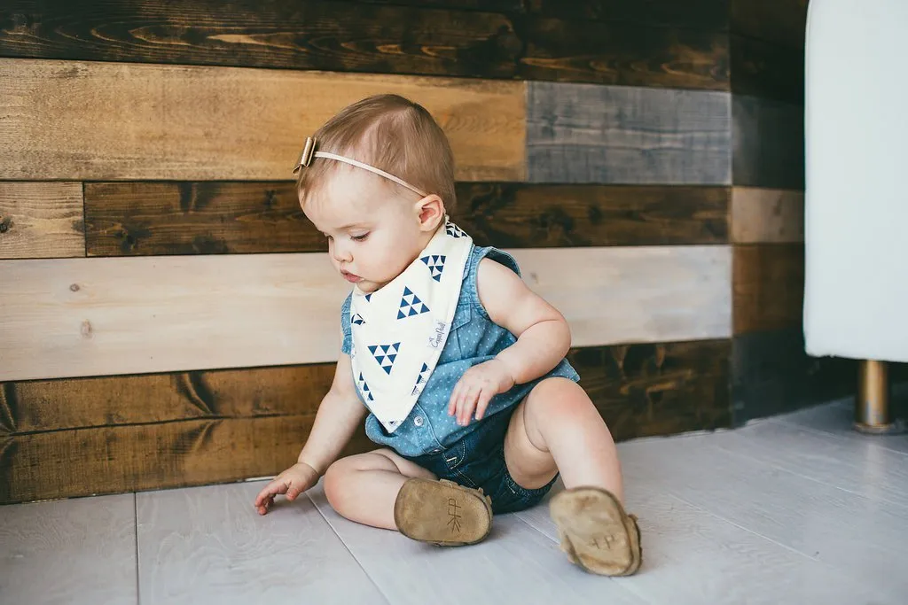 Copper Pearl Baby Bandana Bibs | Aztec