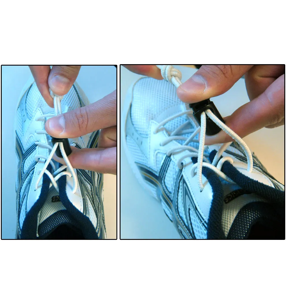 Elastic Shoe Laces Tie Fast Triathlon Marathon Running Run Shoelace Release Pink