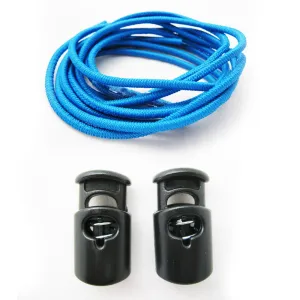 Elastic Shoe Laces Tie Fast Triathlon Marathon Running Run Shoelaces Relief Blue