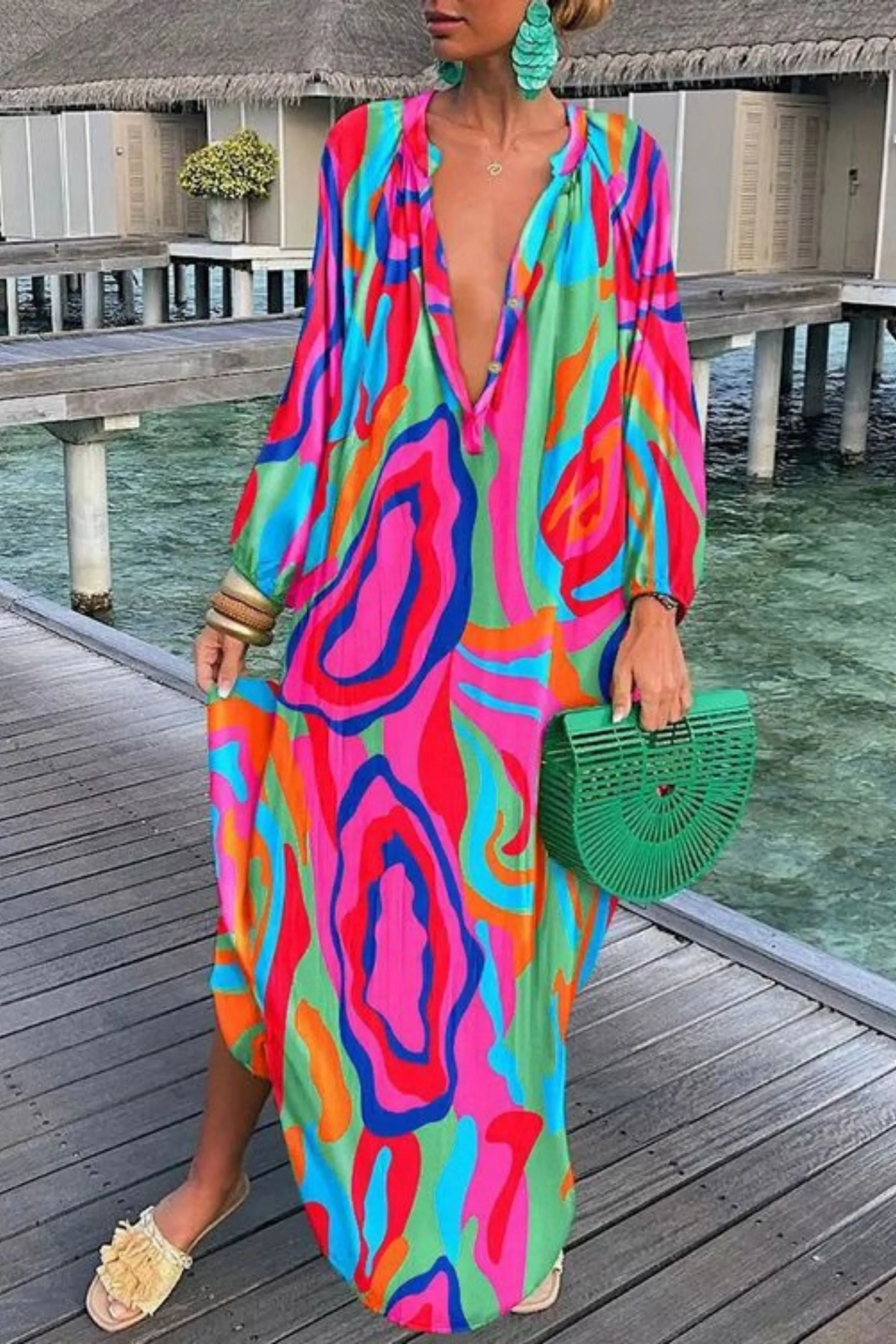 GERBERAS BOHO MAXI DRESS