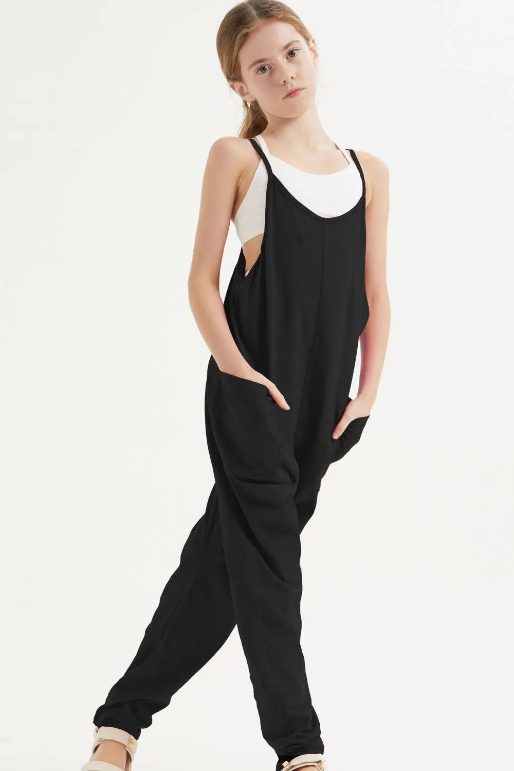 Girls Jumpsuit -Black