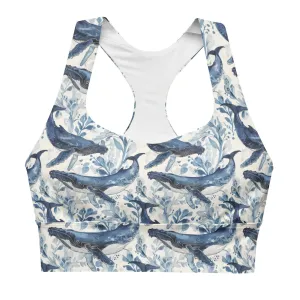 Humpback Whale Song Eco Sports Bra Top