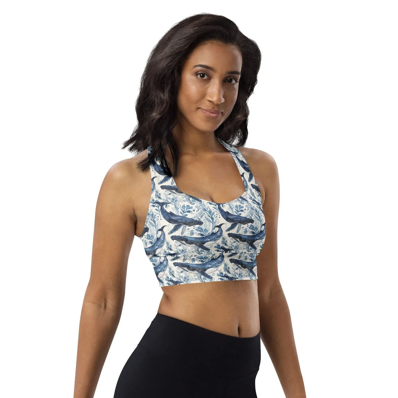 Humpback Whale Song Eco Sports Bra Top