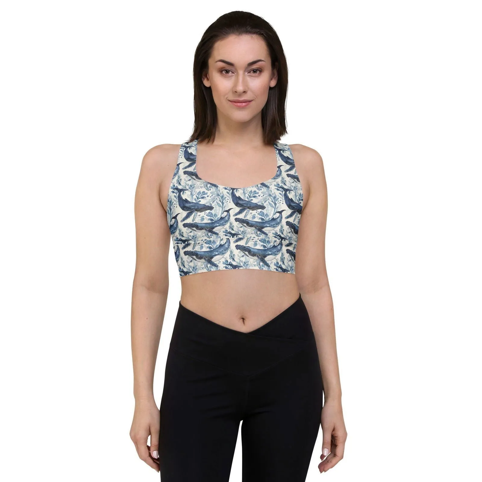 Humpback Whale Song Eco Sports Bra Top