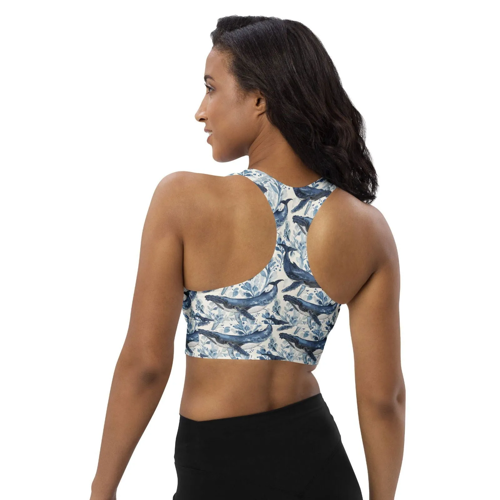 Humpback Whale Song Eco Sports Bra Top