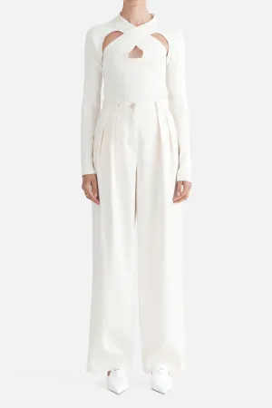 Millie Wide Leg Pant Vintage White