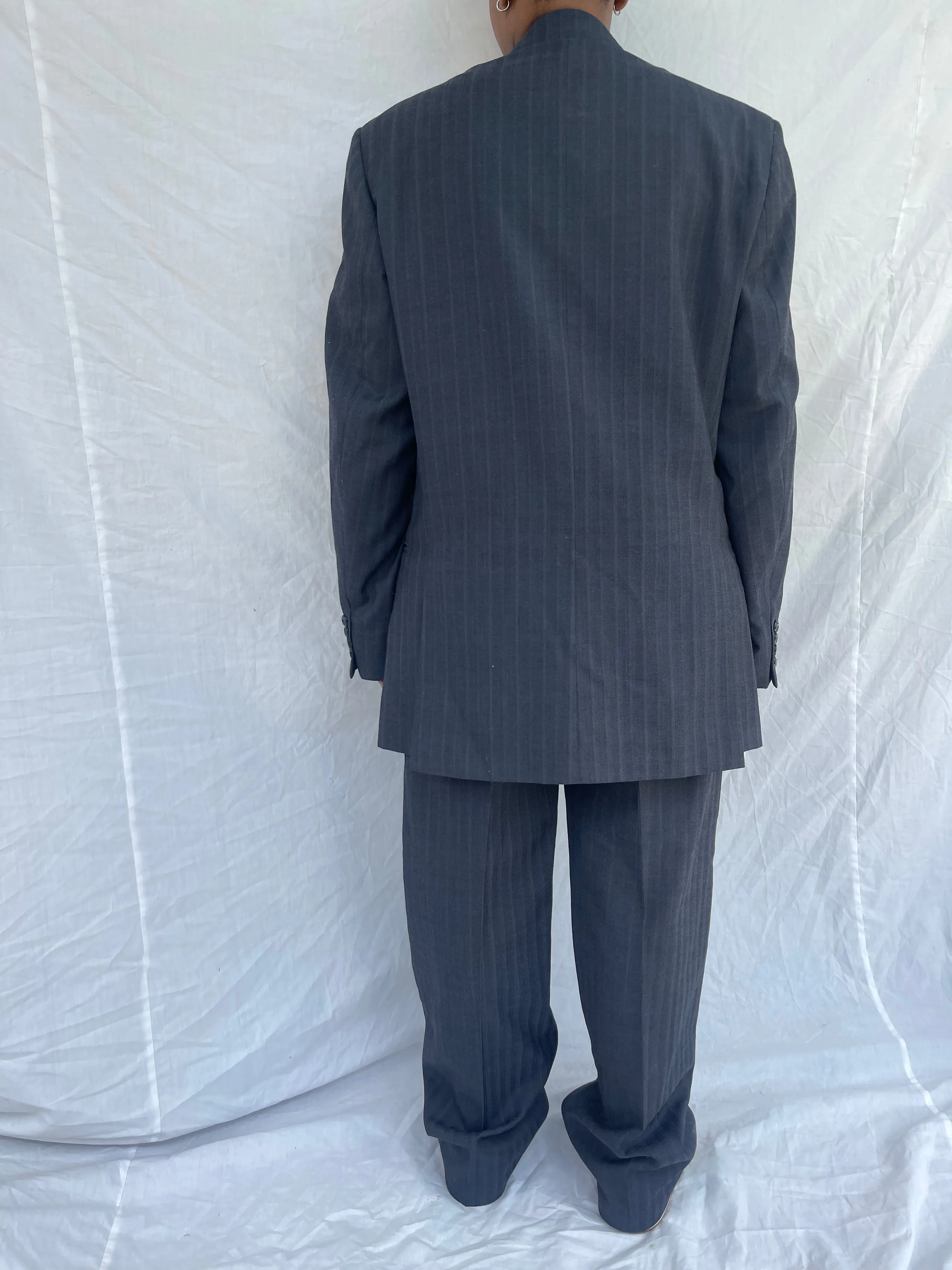 Navy Striped DB Suit ( Womens 34)