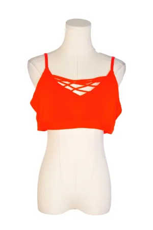 UNBRANDED Women Activewear Sports Bras Regular fit in Orange - XXL