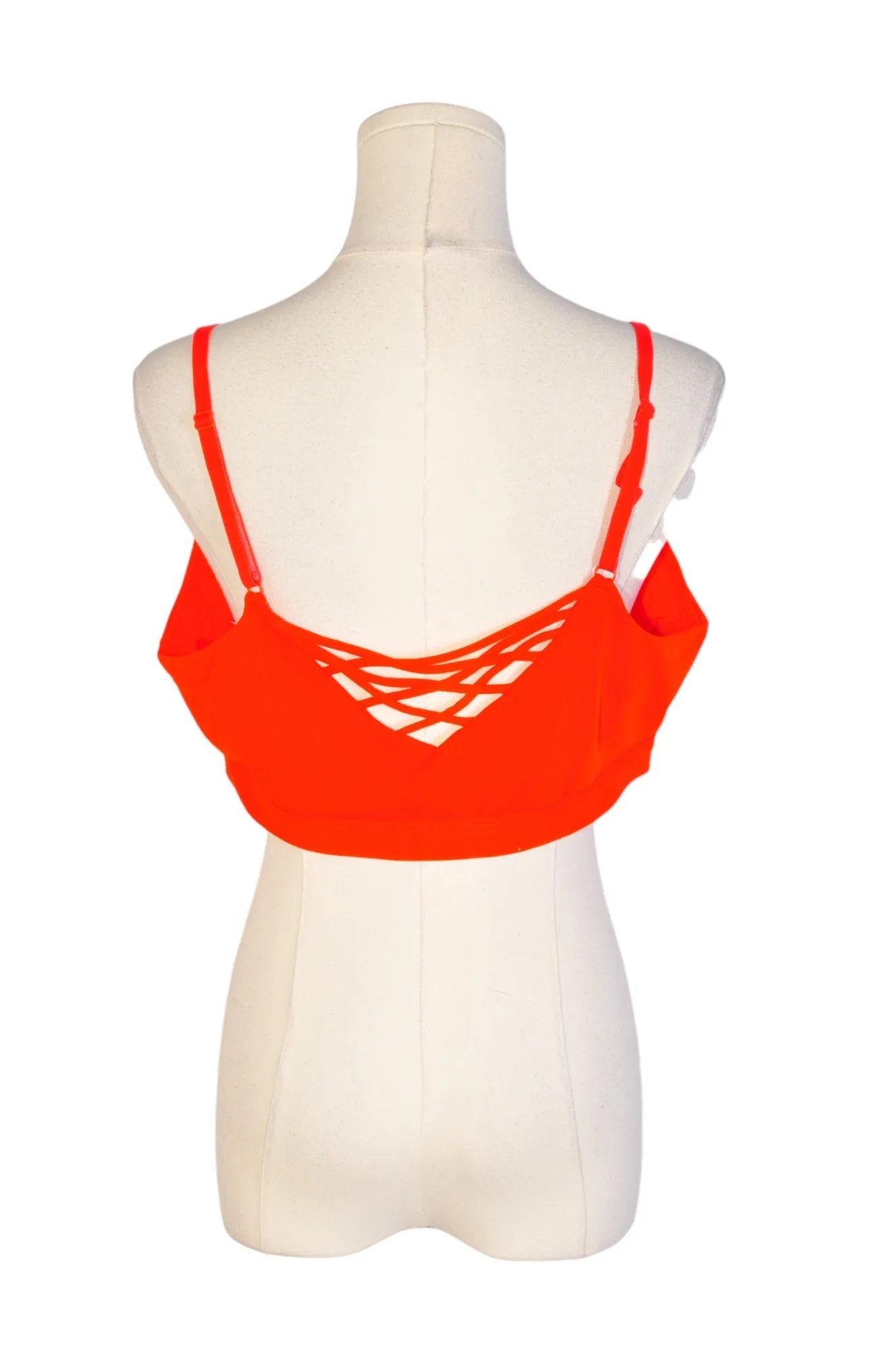 UNBRANDED Women Activewear Sports Bras Regular fit in Orange - XXL